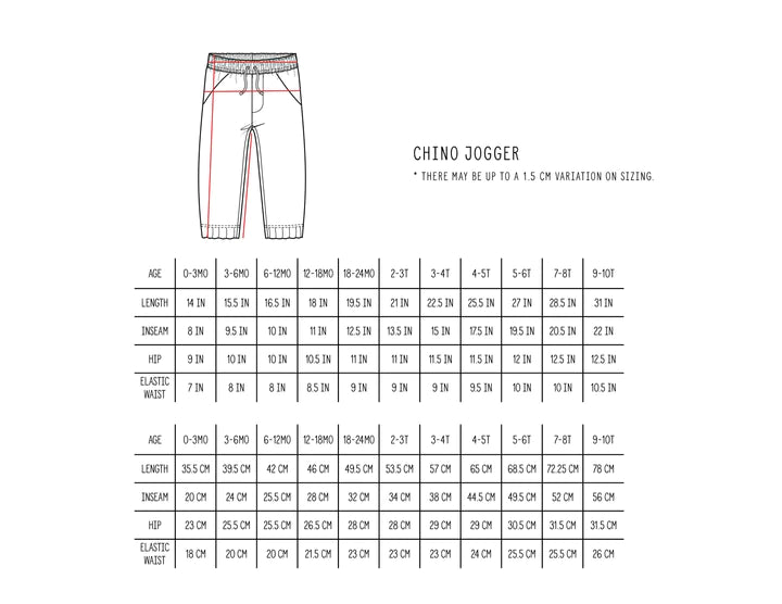 Little Bipsy - Chino Joggers in Blue Denim (4/5)