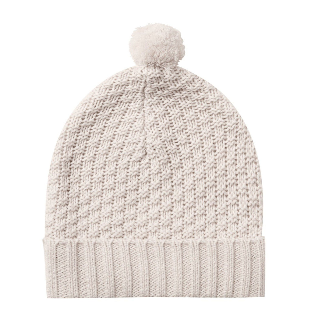 Quincy Mae knit pom pom beanie