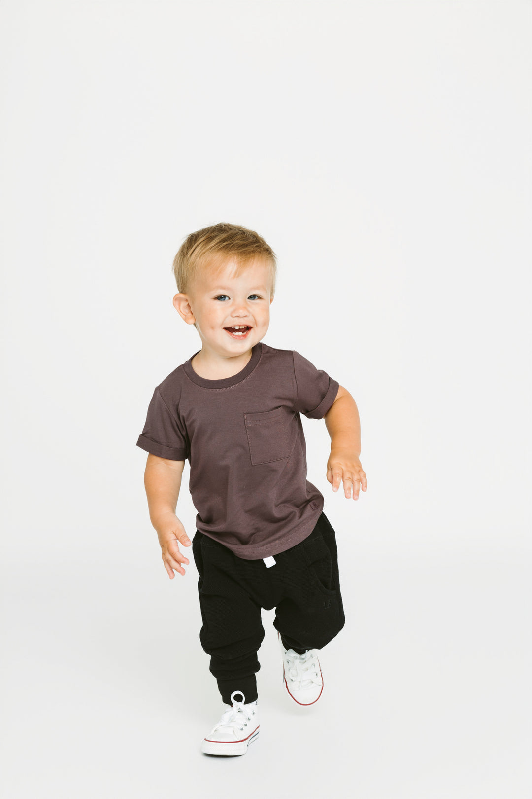 Little Bipsy - Waffle Joggers in Black