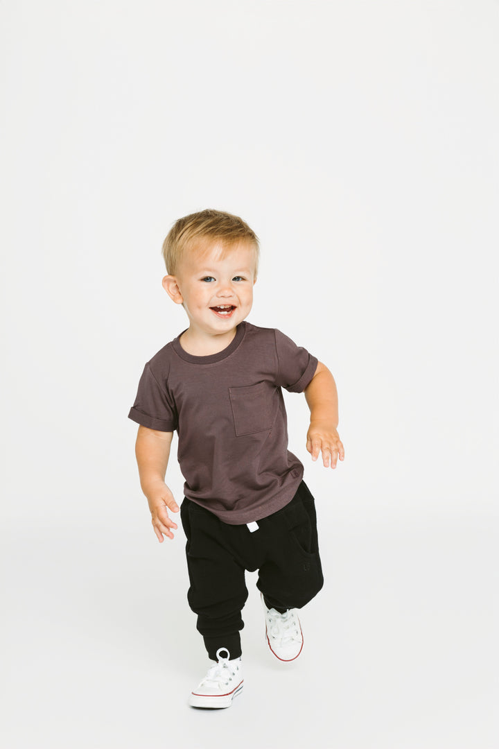 Little Bipsy - Waffle Joggers in Black