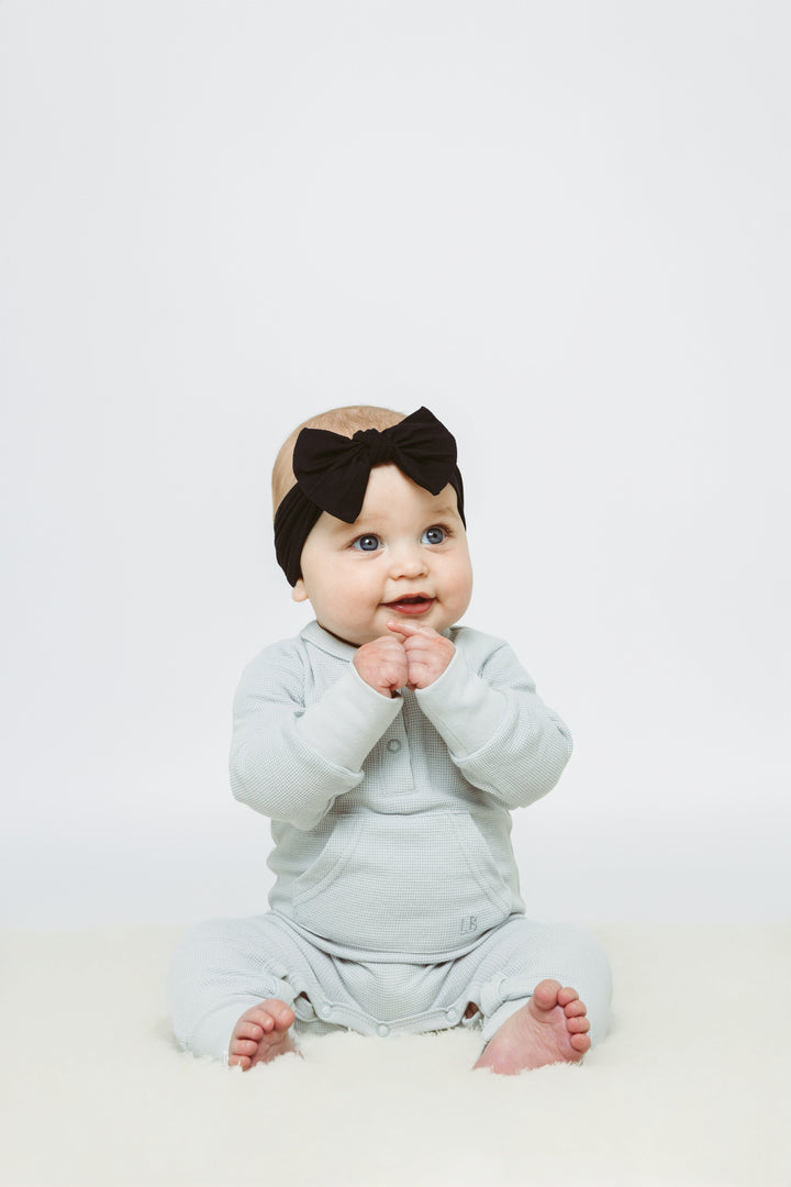 Little Bipsy - Waffle Romper in Frost