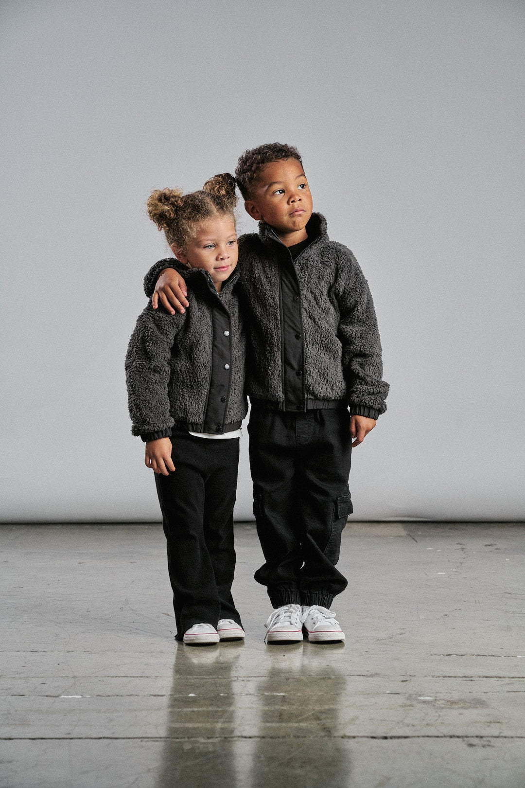 Little Bipsy - Sherpa Jacket in Smoke (7)