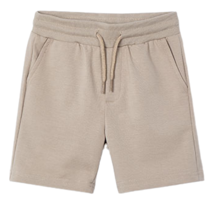 Mayoral - Boys Drawstring Fleece Shorts in Desert