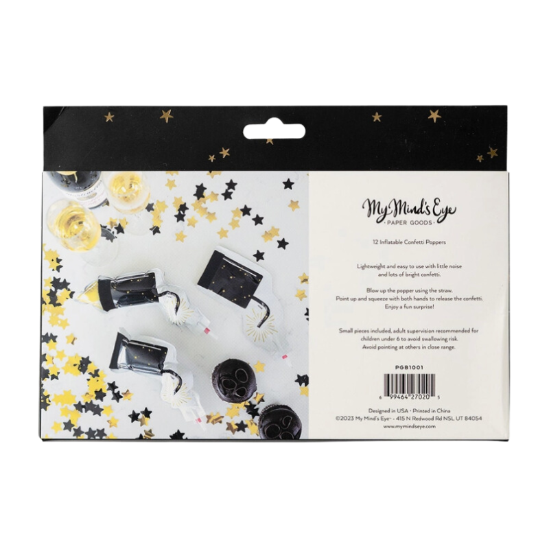 Celebration Confetti Poppers (12/set)