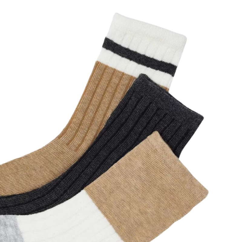 Mayoral - Boys 3-pack of Socks in Toffee