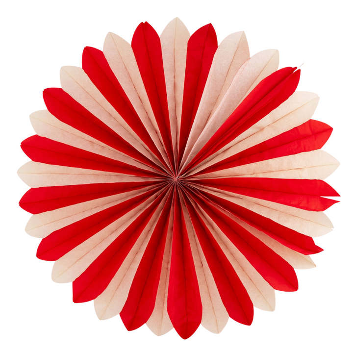 Tissue Party Fans in Red/White/Blue - Set of 3