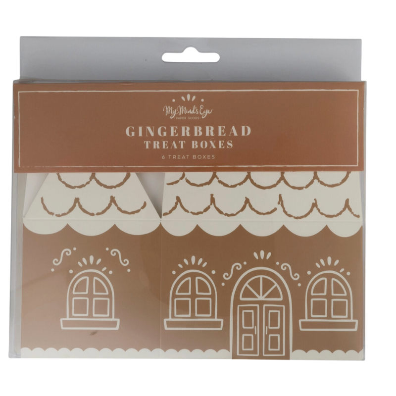 Gingerbread House Gable Treat Boxes