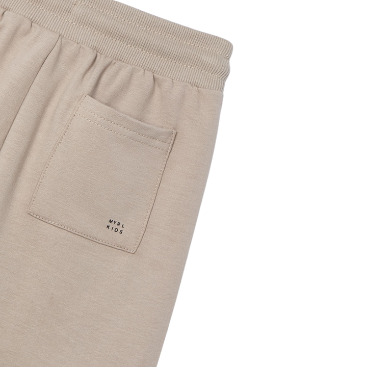 Mayoral - Boys Drawstring Fleece Shorts in Desert