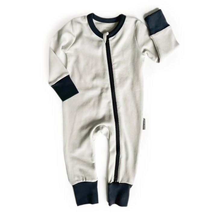 Little bipsy 2-way zip romper froth