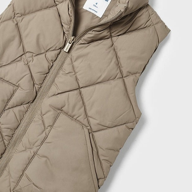 boys tan puffer vest