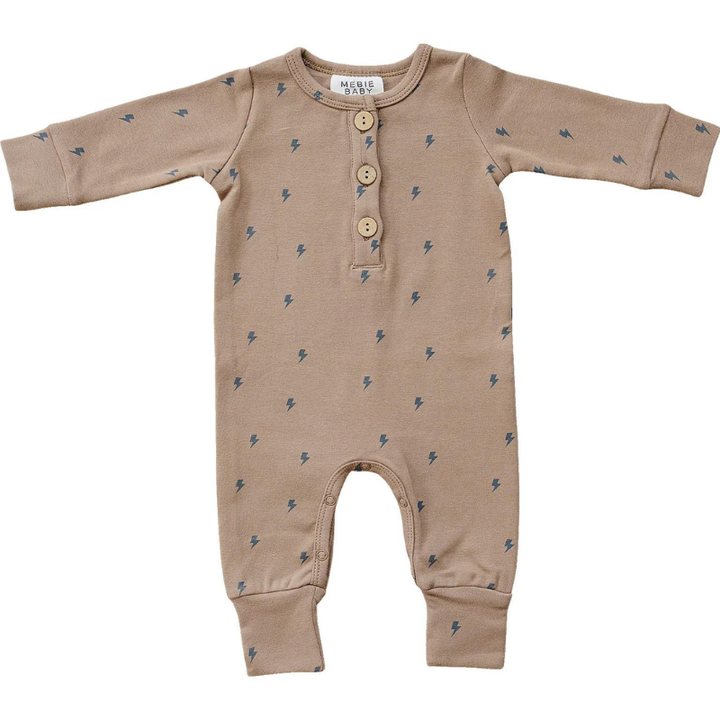 Mebie Baby lightning bolt tan romeprs