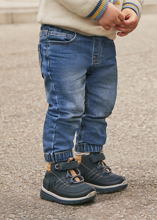 Mayoral baby boy soft denim joggers