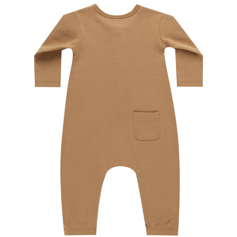 Quincy Mae - Long Sleeve Jumpsuit in Golden