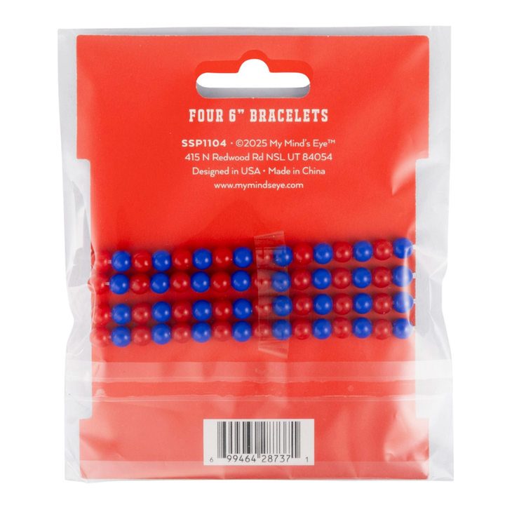 USA Friendship Bracelets in Red/White/Blue