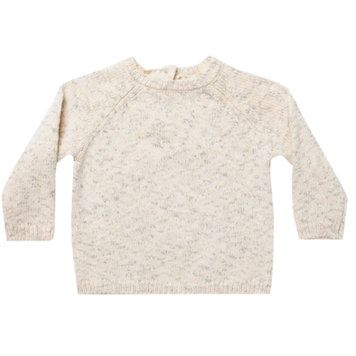 Quincy Mae - Speckled Knit Sweater in Natural