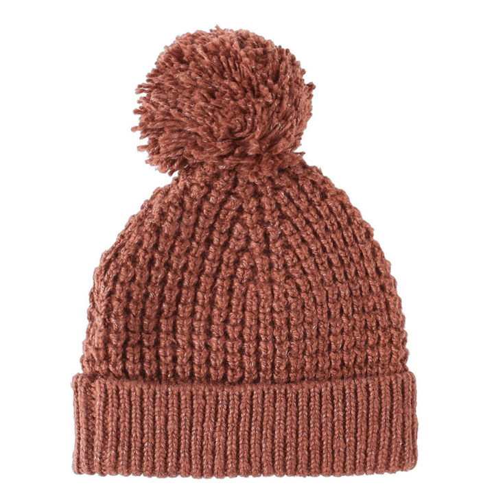 Quincy Mae - Knit Beanie in Cranberry