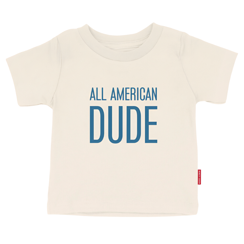 All American Dude 4th of july boys tshirt