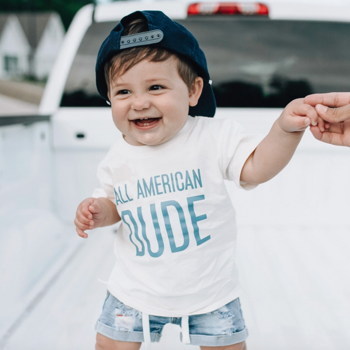 97 Design Co - All American Dude Tee in Natural