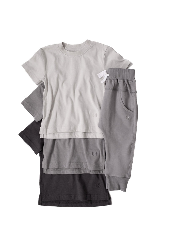 Little Bipsy - Elevated Tees 3-Pack in Greys (4/5 and 8)