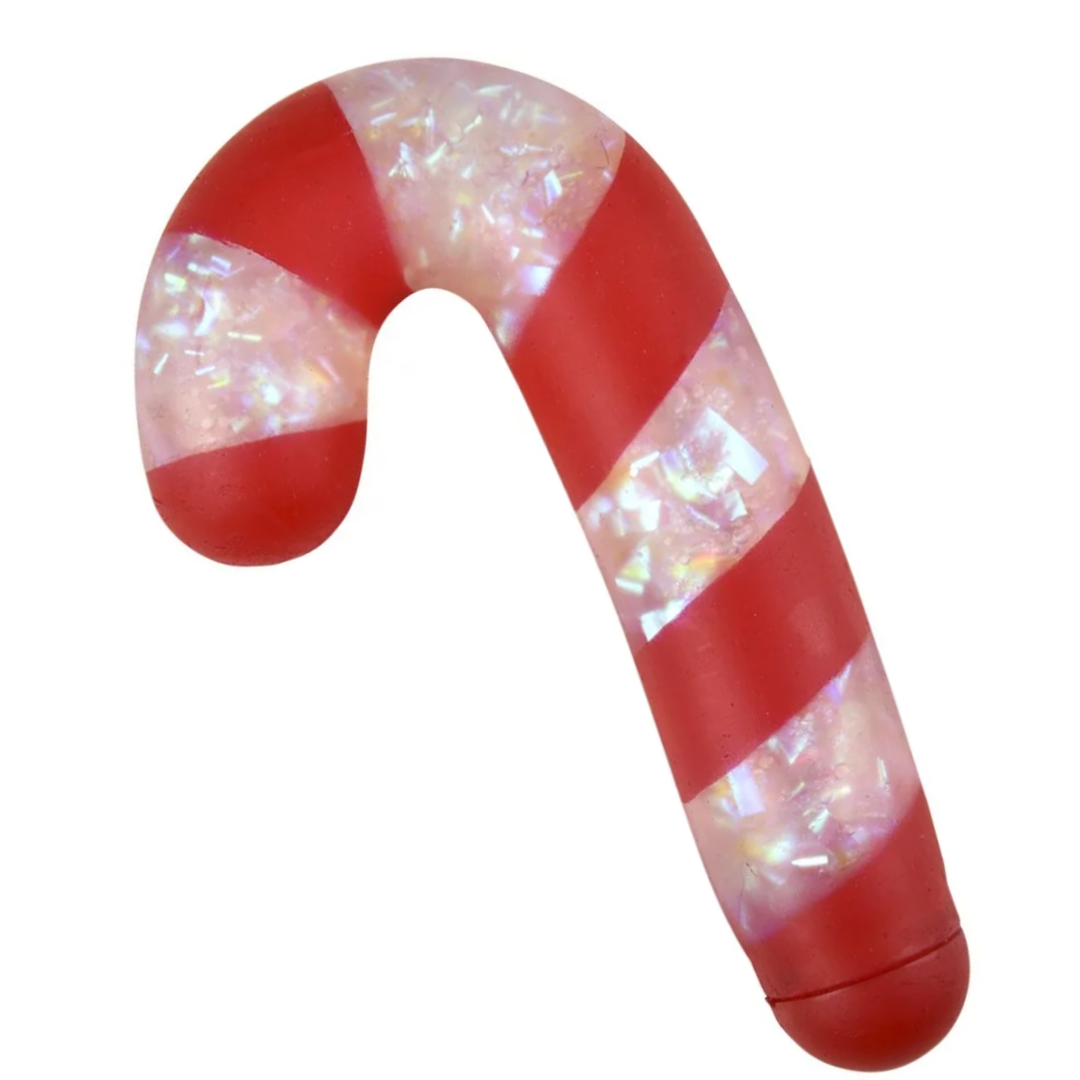 Stocking Stuffer - Squeezy Sparkle Candy Cane 5"