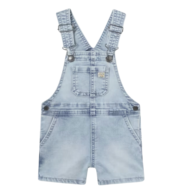 Baby boy light denim overalls