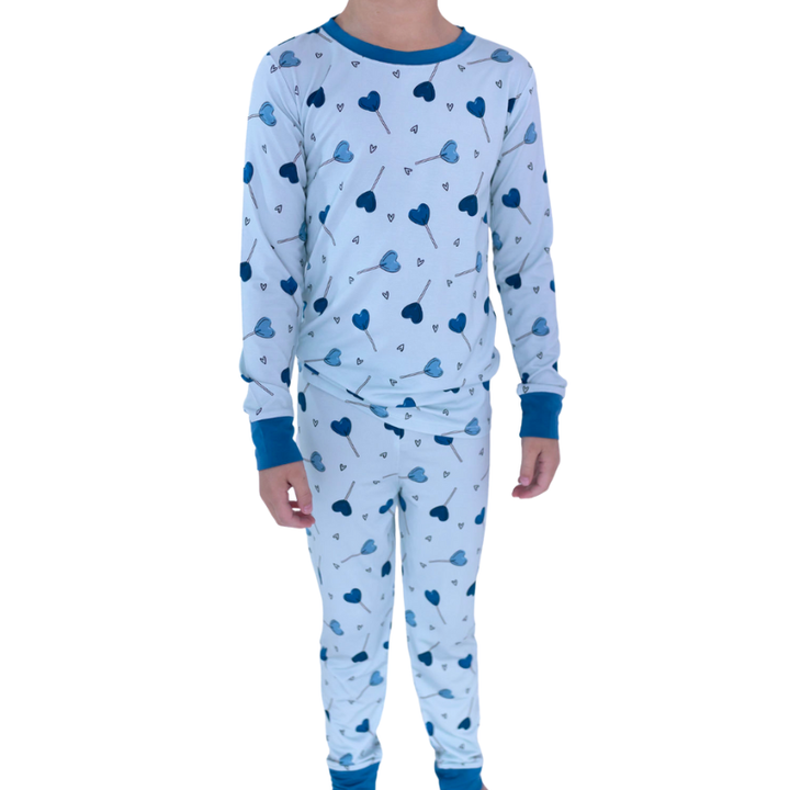 In My Jammers - Sugar Rush Two-Piece PJ Set in Blue