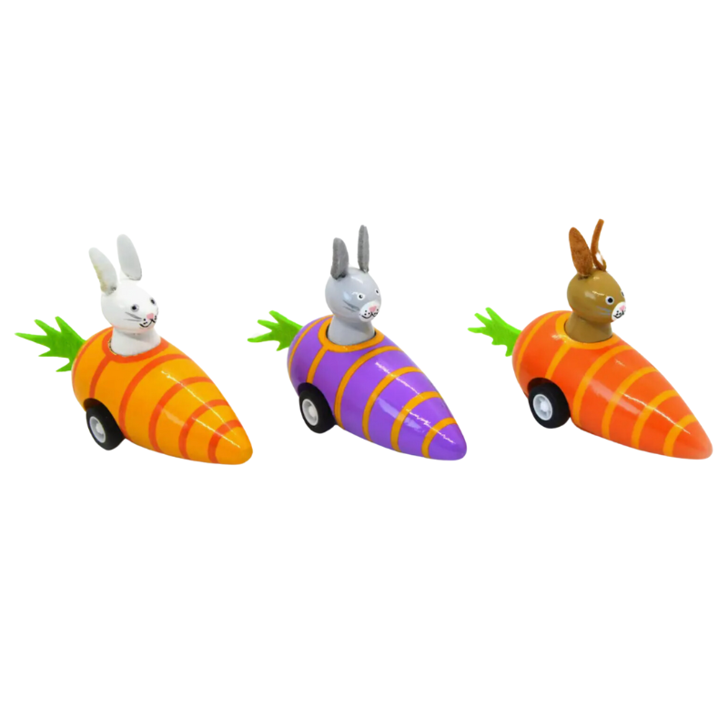 Bunny Pullback Carrot Car