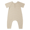 Quincy Mae latte micro stripes jumpsuit