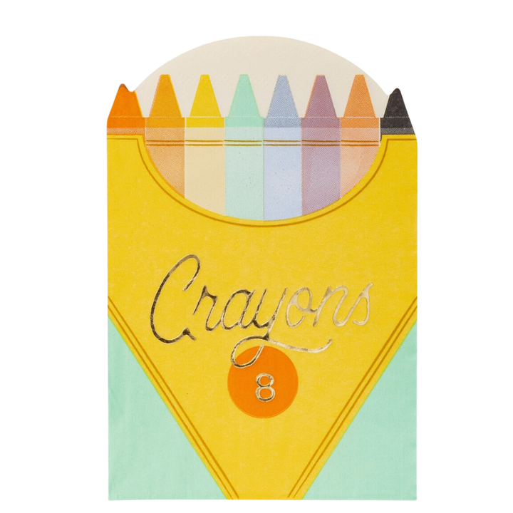 Crayon Box Shaped Napkins