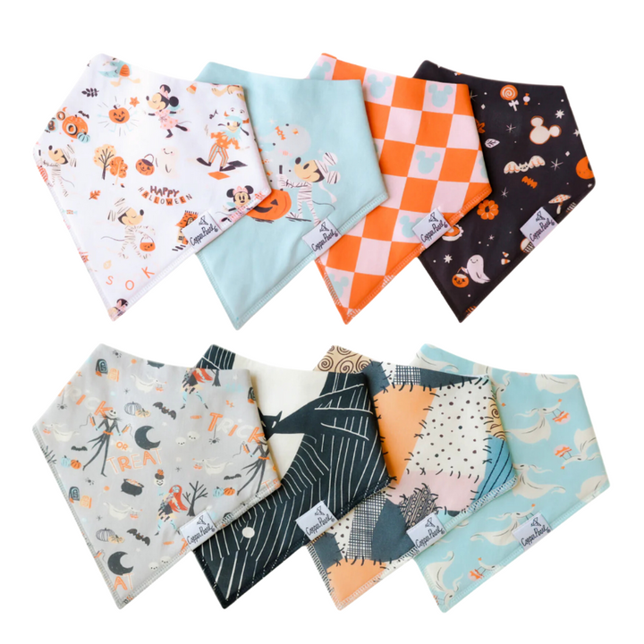 Copper Pearl - Baby Bandana Bib Set of 4 - Disney Halloween