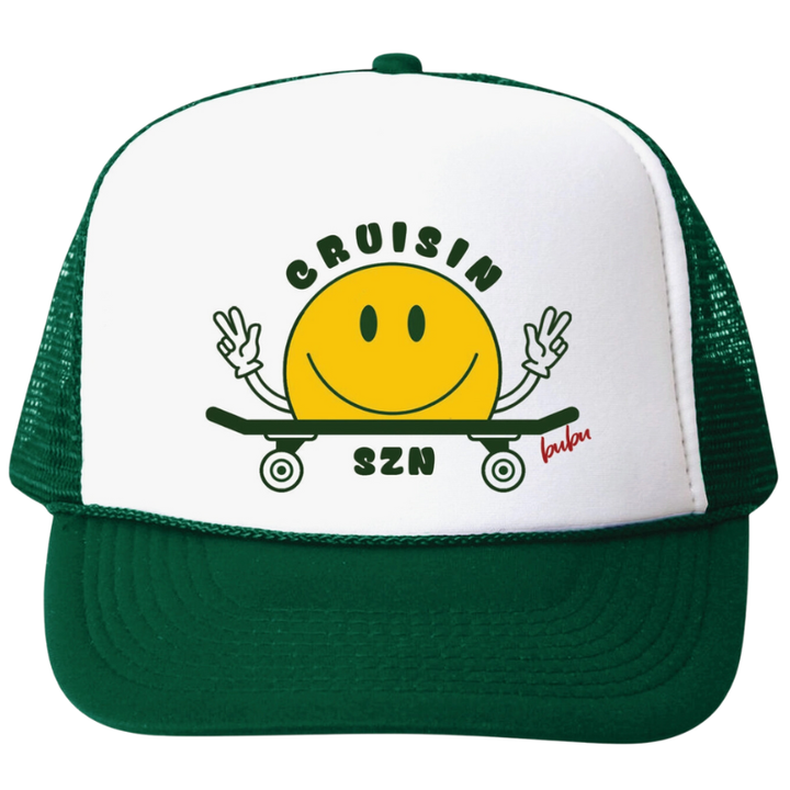 Bubu - Baby/Toddler/Kids Trucker Hats - Cruisin' Season in Green