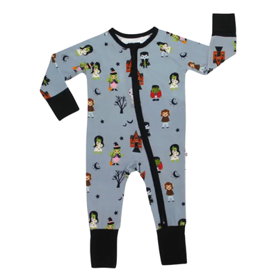Emerson and Friends - Monster Mash Halloween Bamboo Baby Convertible PJs (6-12mo)