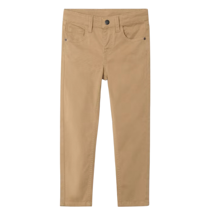 Mayoral boys slim fit basic pants in toffee