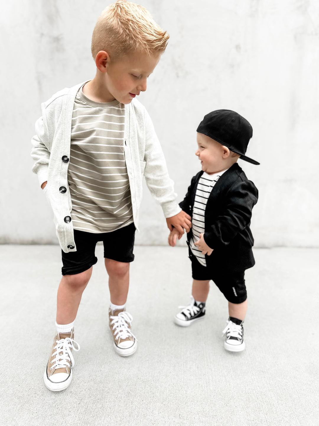 Little Bipsy - Pinstripe Tee in Khaki