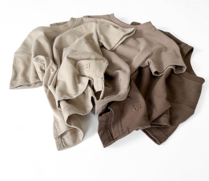 Little Bipsy - Elevated Tees 3-Pack in Neutrals (12-18mo)