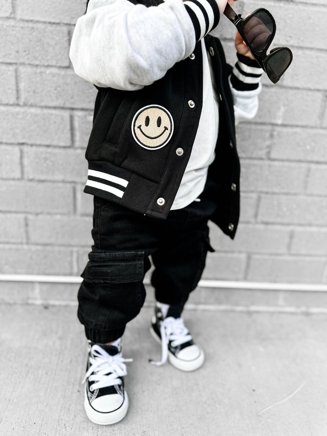 Little Bipsy - Varsity Jacket in Black (4/5)