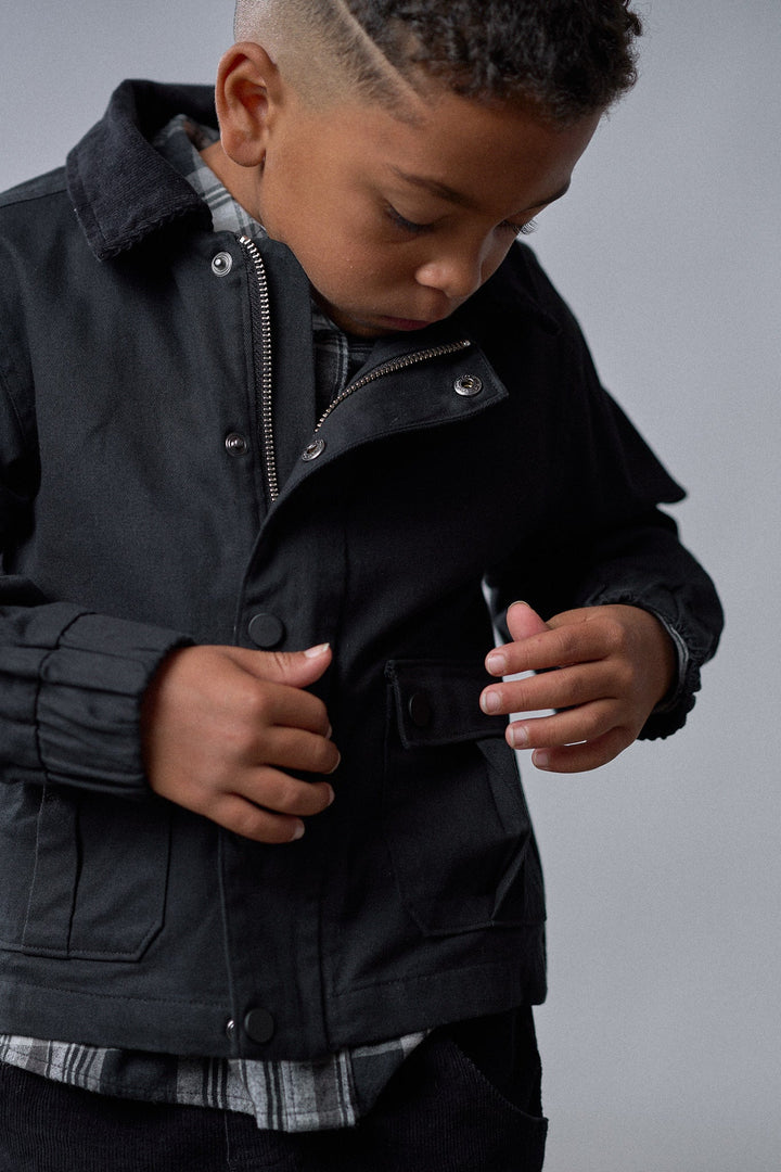 Little Bipsy - Boys Twill Jacket in Black