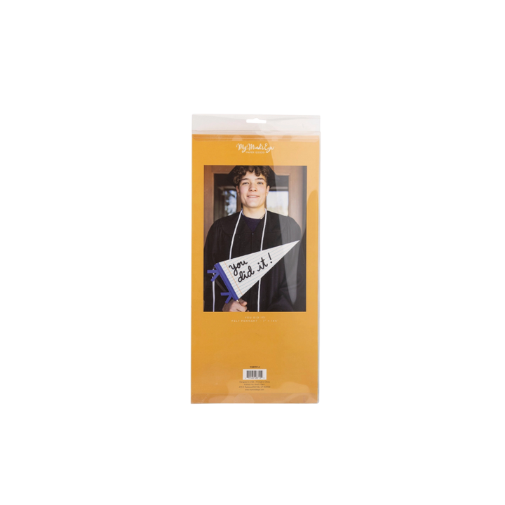 You Did It (School) Felt Pennant Banner - 14.5"