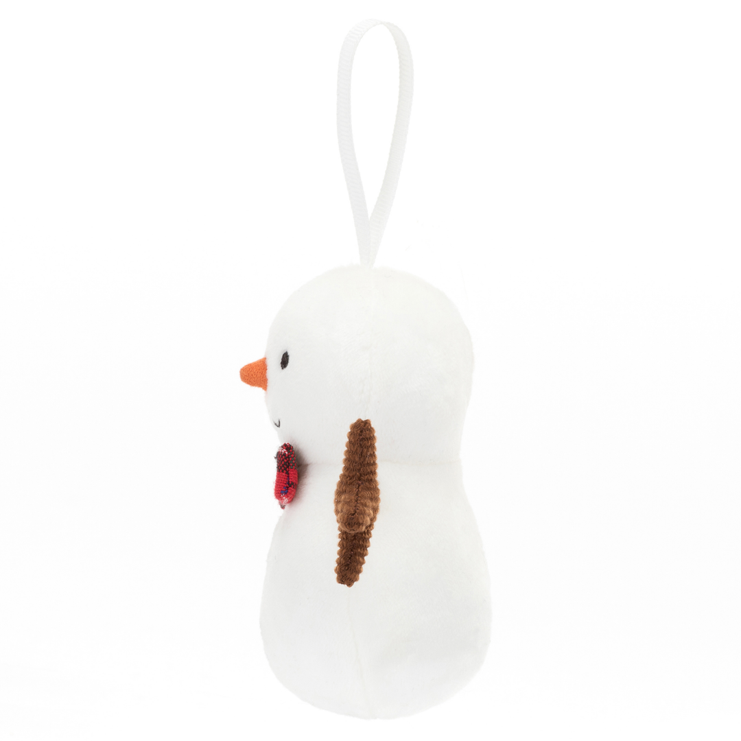 Jellycat - Festive Folly Snowman Ornament- 4"