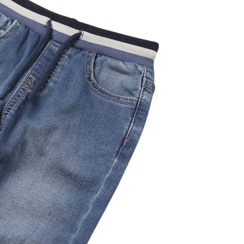 Mayoral - Baby Boys Soft Denim Joggers in Blue