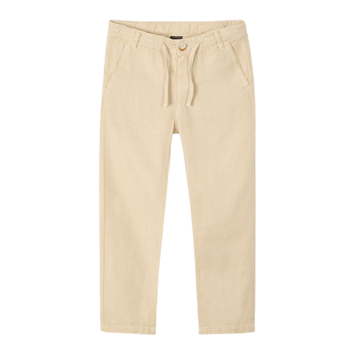 Mayoral - Boys Linen Pants in Buttercream