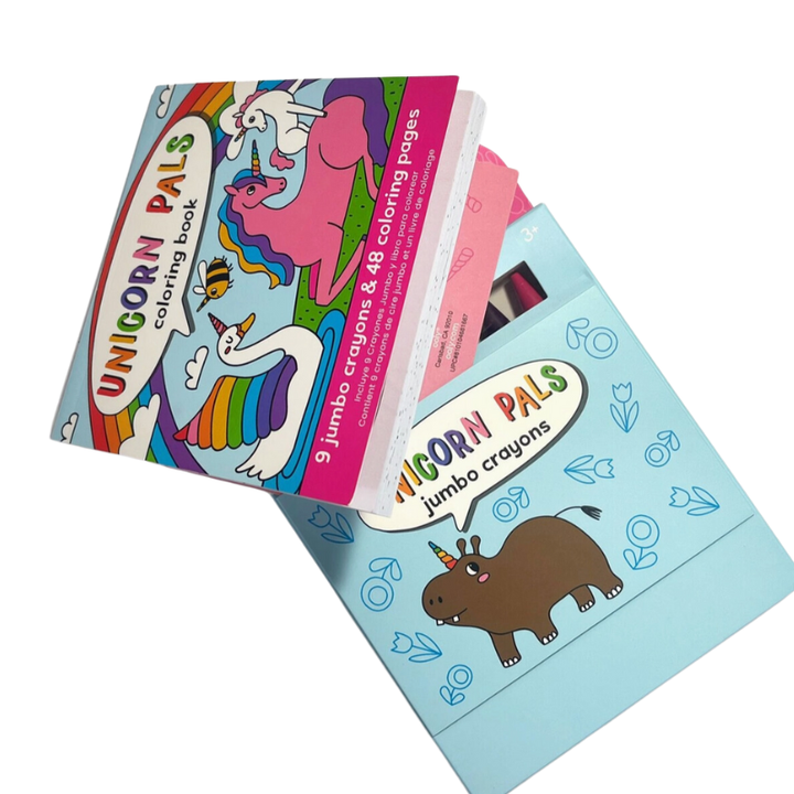 Ooly - Carry Along Crayon and Coloring Book Kit - Unicorn Pals