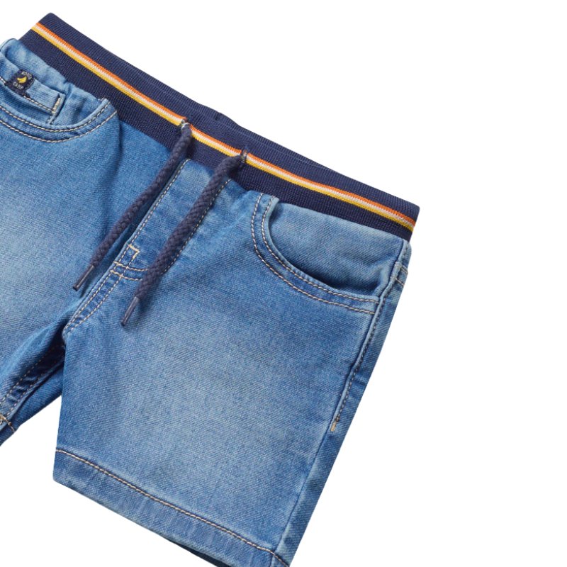 Mayoral - Baby Soft Waist Denim Shorts in Blue (9mo, 12mo, 18mo)