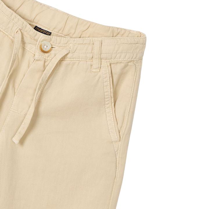 Mayoral - Boys Linen Pants in Buttercream