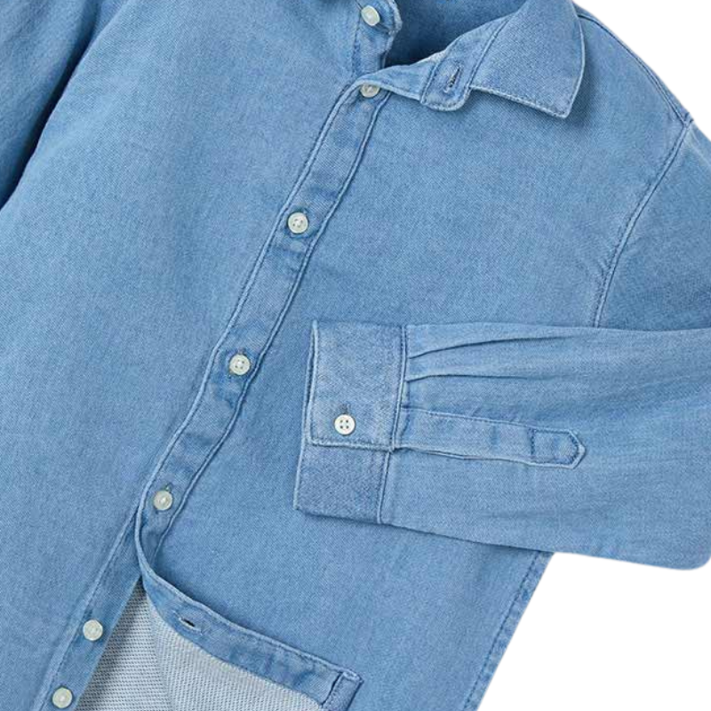 Mayoral - Long-Sleeved Soft Denim Shirt