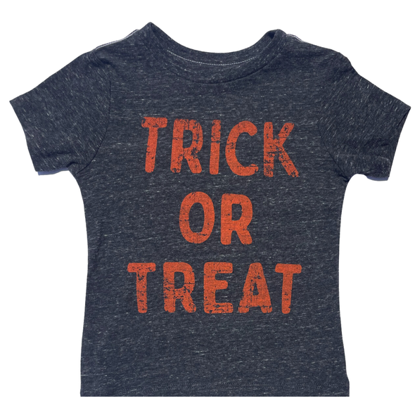 Silas - Trick or Treat Tee in Charcoal (3 and 4)