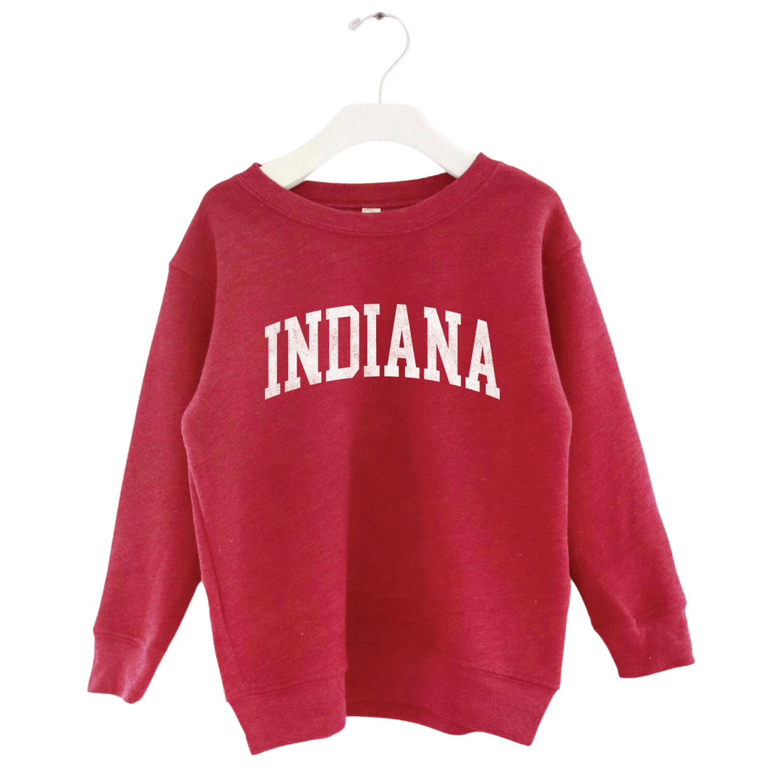 Oat Collective - INDIANA Pullover in Cranberry Heather (3T and 4T)