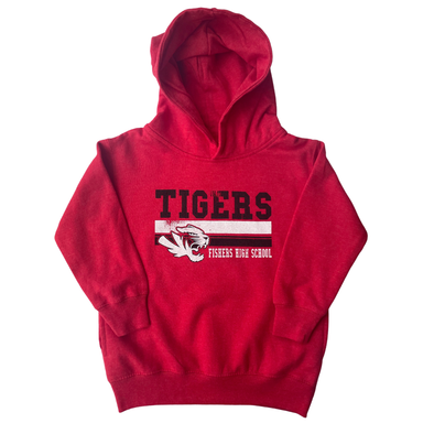 Fishers Tigers - Kids Hoodie in Red