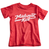 Midwest kid tee in red