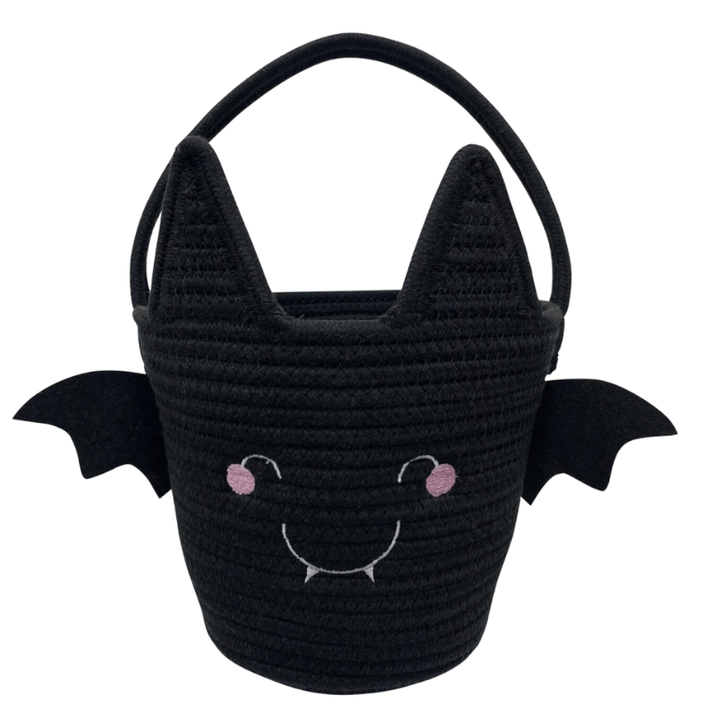 Halloween Rope Trick-or-Treat Basket - Bat